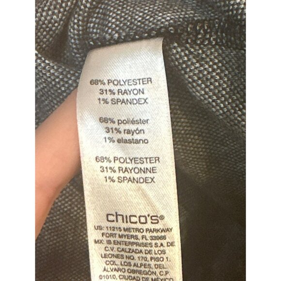 Chico's Top Women's Size 3 Brown Leopard Animal Print Long Sleeve Tee Pullover - Picture 6 of 6